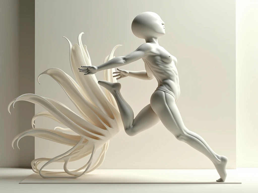 Abstracte lijnen die ritme en stabiliteit uitbeelden